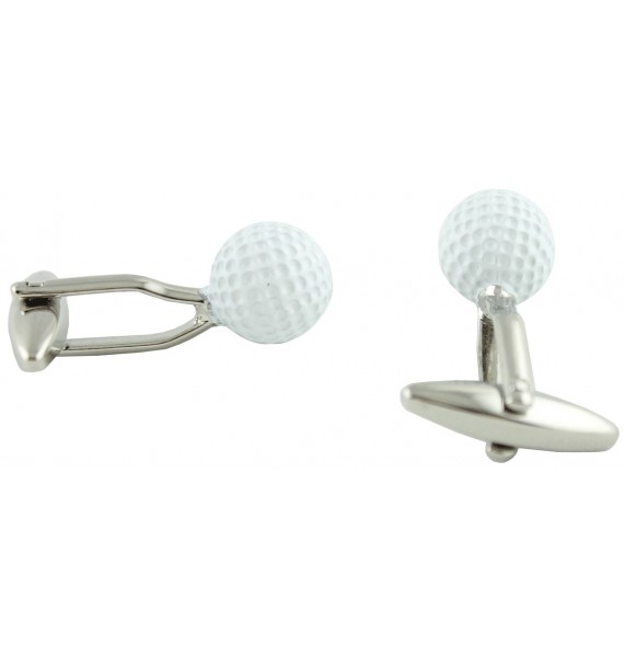 White Golf Ball Cufflinks 