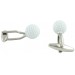 White Golf Ball Cufflinks 