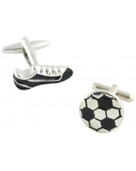 Gemelos Bota y Balón de Fútbol