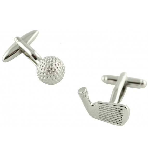 Golf Ball and Iron Cufflinks 