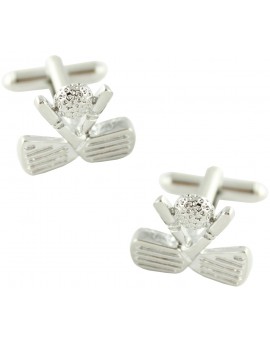 Crossed Clubs Cufflinks 