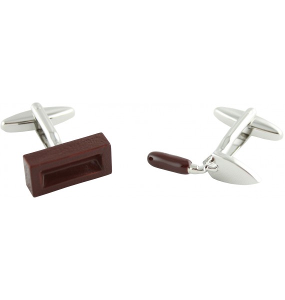 Putty Knife and Brick Cufflinks 