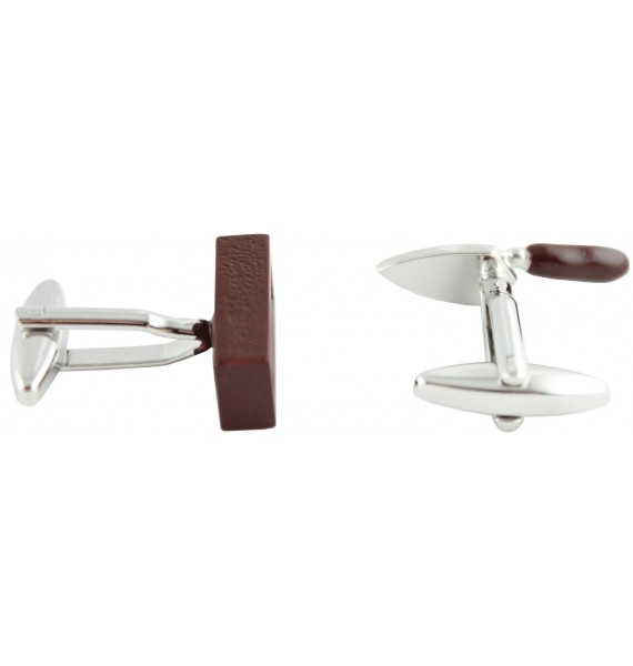 Putty Knife and Brick Cufflinks 