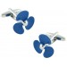 Blue Boat Propeller Cufflinks 