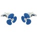 Blue Boat Propeller Cufflinks 