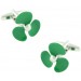 Green Boat Propeller Cufflinks 