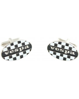 Vespa Checkered Flag Cufflinks 