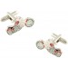 Red Harley Cufflinks 