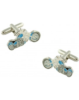 Blue Harley Cufflinks 