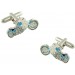 Blue Harley Cufflinks 