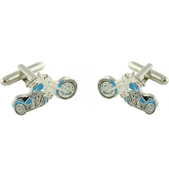Blue Harley Cufflinks 