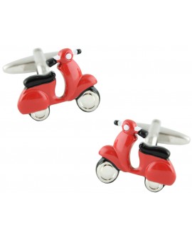 Red Scooter Cufflinks 