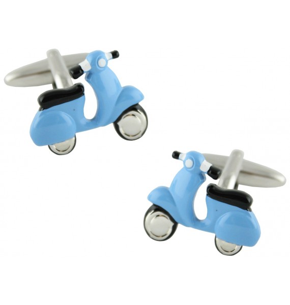 Blue Scooter Cufflinks 