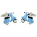 Blue Scooter Cufflinks 