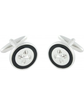 Black Button Cufflinks  2