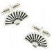 Hand Fan Cufflinks 