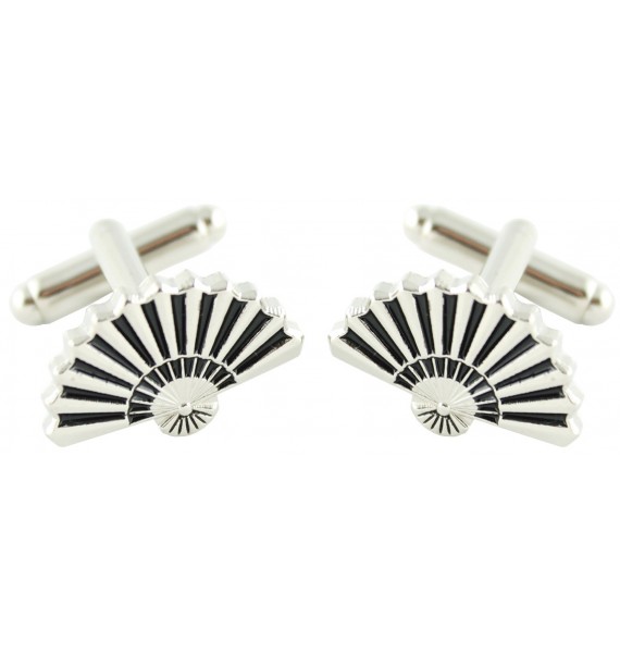 Hand Fan Cufflinks 