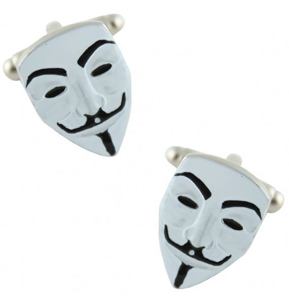 Boutons de manchette Masque Anonymous