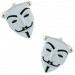 Abotoaduras de camisa Máscara Anonymous