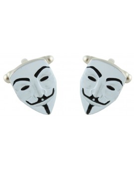 Boutons de manchette Masque Anonymous 2