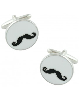 Gentleman Moustache Cufflinks 