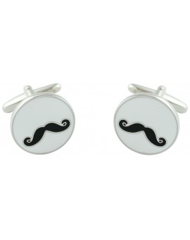 Gentleman Moustache Cufflinks 