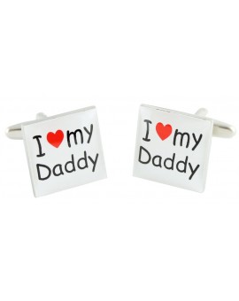 I Love my Daddy Cufflinks 