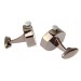 Octagon Gunmetal Watch Movement Cufflinks 