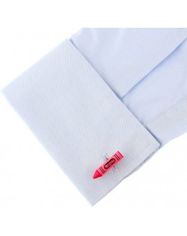 Fuchsia Crayon Cufflinks 