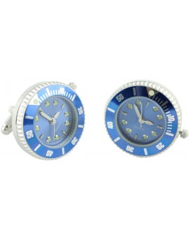 Blue Sports Watch Cufflinks 