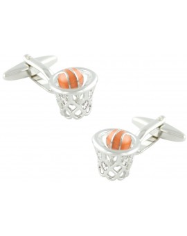 Basketball Hoop Cufflinks 