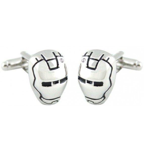 Gemelos Iron Man Plateado