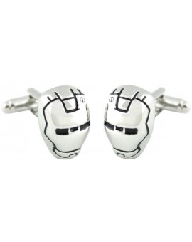 Gemelos Iron Man Plateado