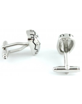 Gemelos Iron Man Plateado