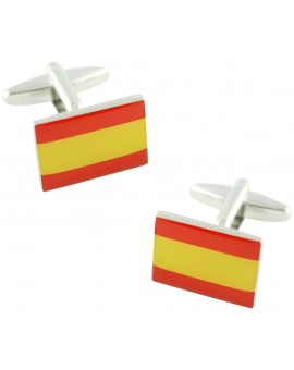 Gemelos Bandera de España Lisa