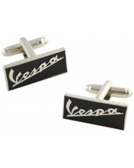 Black Vespa Logo Cufflinks 
