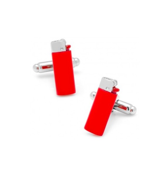 Red Clipper Lighter Cufflinks