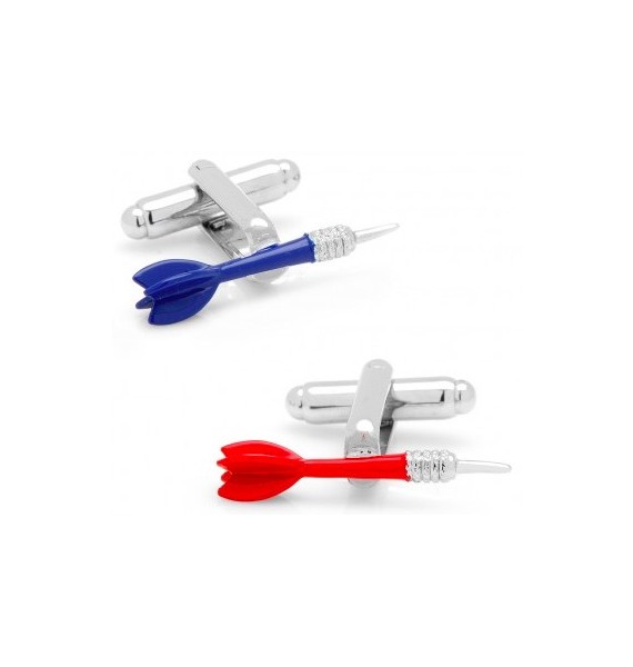 Red and Blue Darts Cufflinks 