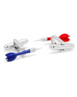 Red and Blue Darts Cufflinks 