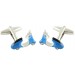 3D Blue Vespa Cufflinks 