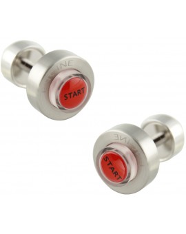 LED Light Starter Button Cufflinks