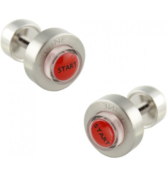 LED Light Starter Button Cufflinks 