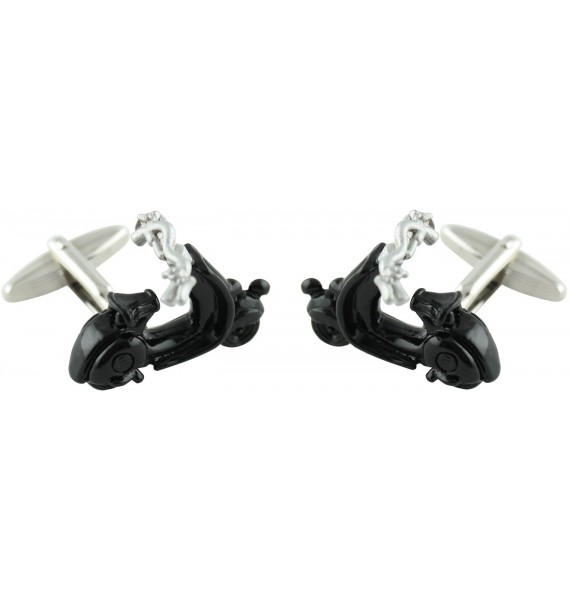 Gemelos Vespa 3D Negra