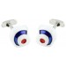 British Helmet Cufflinks 
