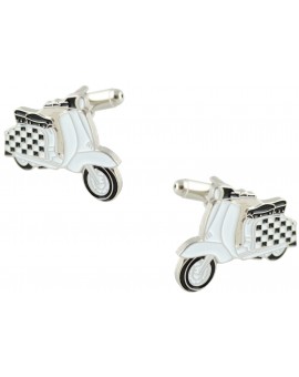 Checkered Flag Vespa Cufflinks