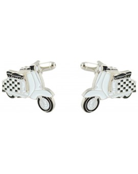 Checkered Flag Vespa Cufflinks 2
