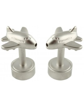 LED Light Jumbo Aircraft Cufflinks  2