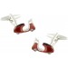 3D Red Vespa Cufflinks 