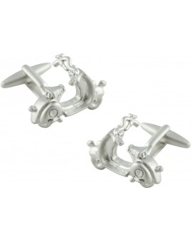 3D Silver Plated Vespa Cufflinks 
