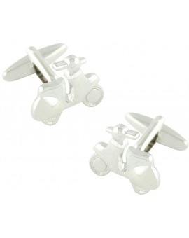 Silver Plated Scooter Cufflinks 